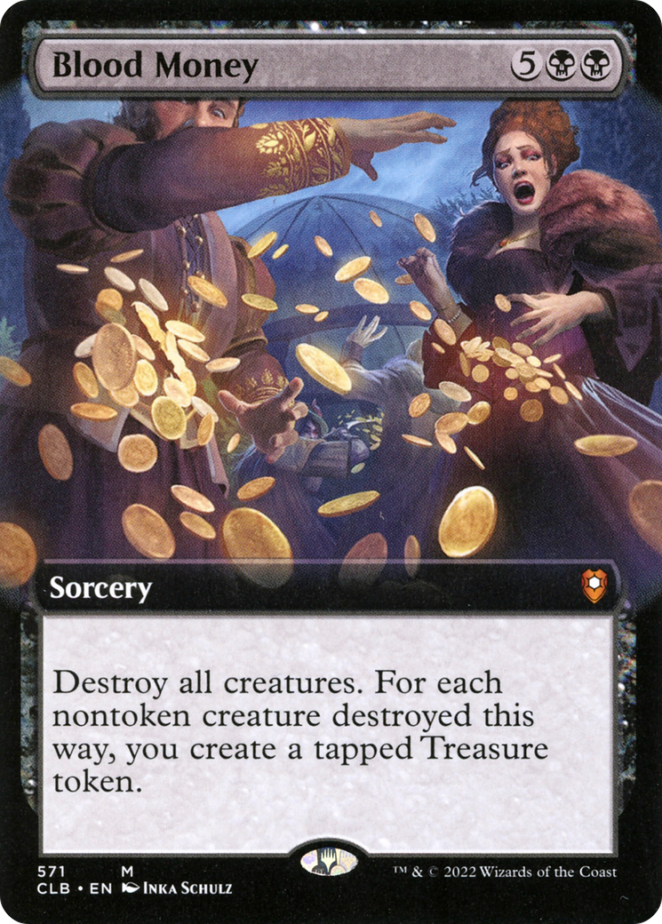 Image of Blood Money (Extended Art) (CLB-571) - Commander Legends: Battle for Baldur's Gate: (Extended Art) Foil