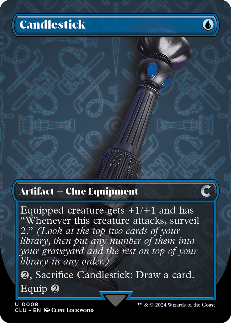 Image of Candlestick (Borderless) (CLU-008) - Ravnica: Clue Edition (Borderless)