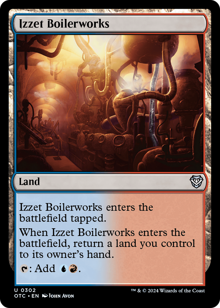 Image of Izzet Boilerworks (OTC-302) - Outlaws of Thunder Junction Commander