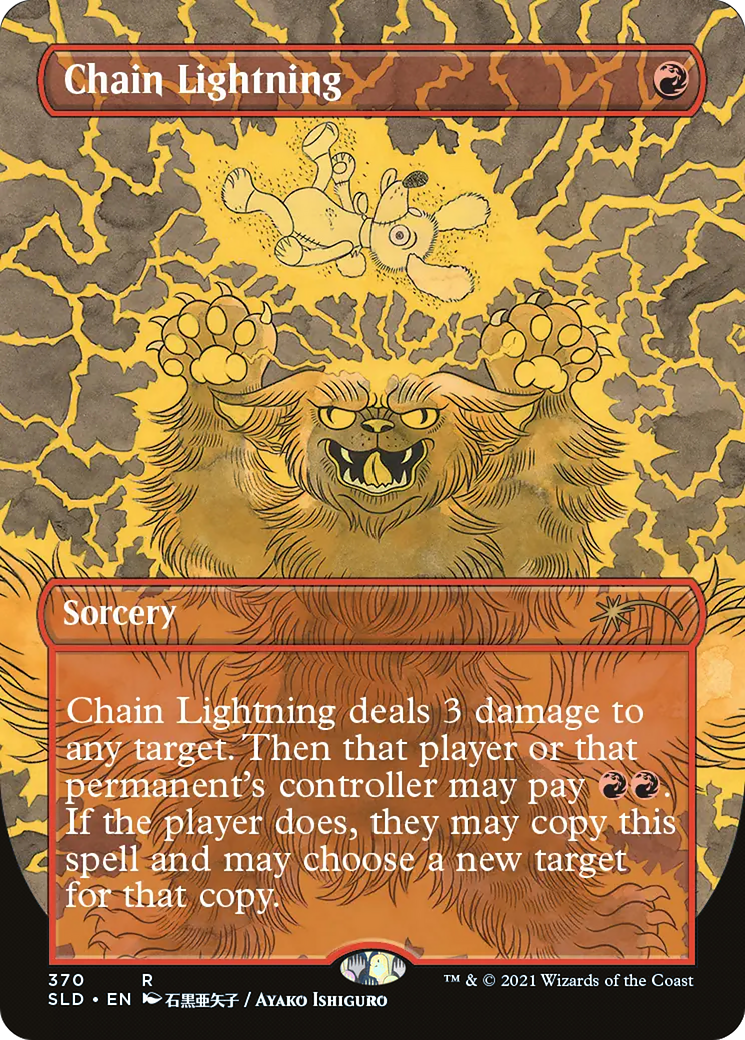 Image of Chain Lightning (SLD-370) - Secret Lair Drop (Borderless)
