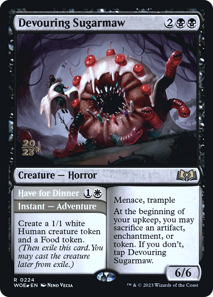 Image of Devouring Sugarmaw (PRE-224) - Wilds of Eldraine Promos Foil
