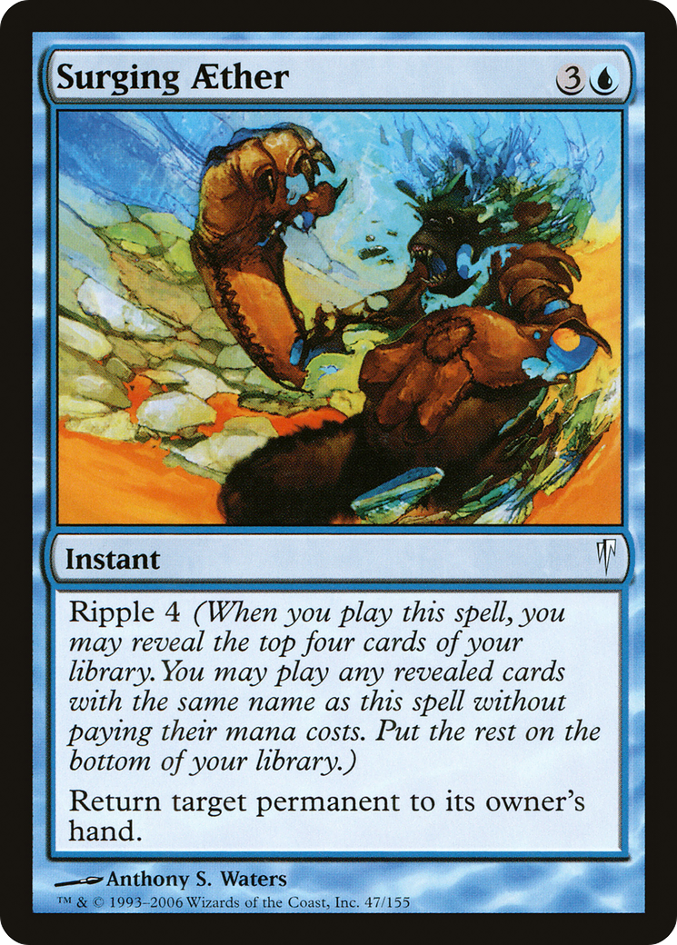 Image of Surging Aether (CSP-047) - Coldsnap Foil