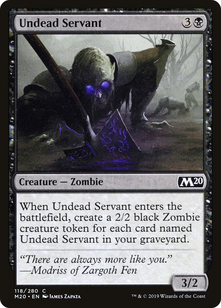 Image of Undead Servant (M20-118) - Core Set 2020
