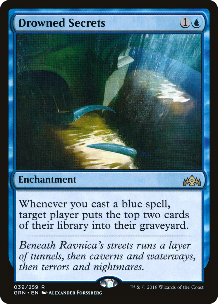 Image of Drowned Secrets (GRN-039) - Guilds of Ravnica Foil