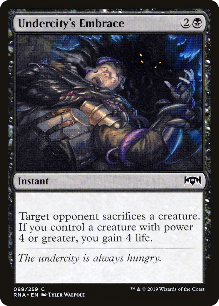 Image of Undercity's Embrace (RNA-089) - Ravnica Allegiance Foil
