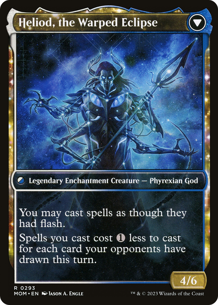 Image of Heliod, the Radiant Dawn (Showcase) (MOM-293) - March of the Machine: (Showcase, enchantment)