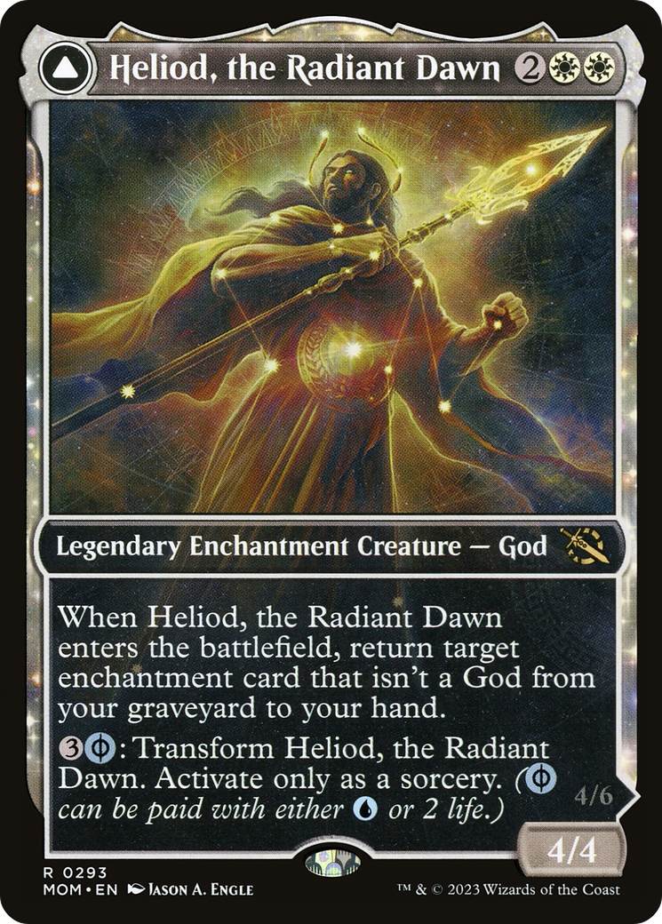 Image of Heliod, the Radiant Dawn (Showcase) (MOM-293) - March of the Machine: (Showcase, enchantment) Foil