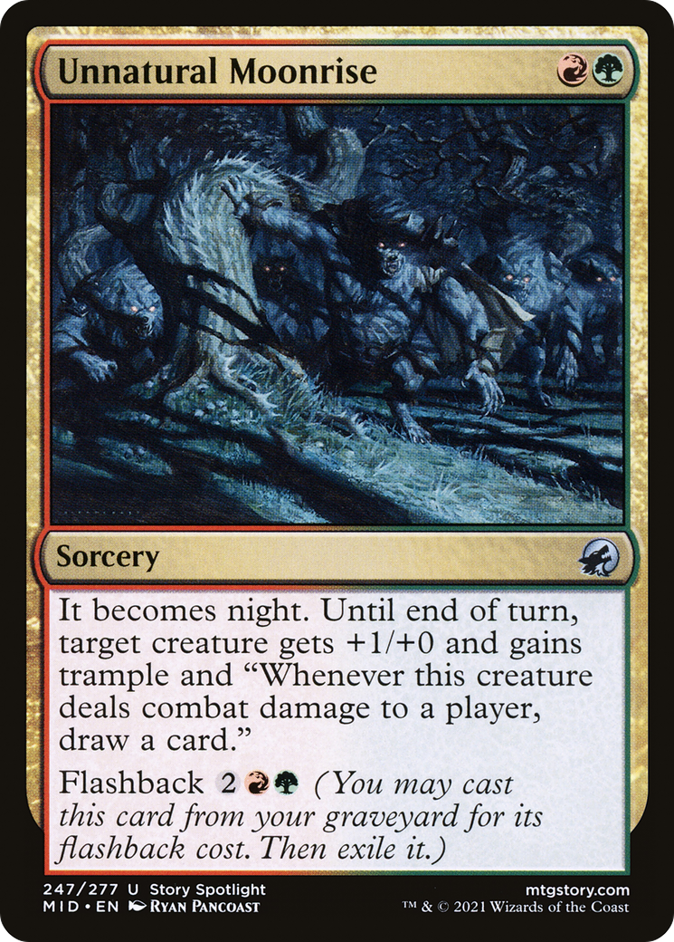 Image of Unnatural Moonrise (MID-247) - Innistrad: Midnight Hunt