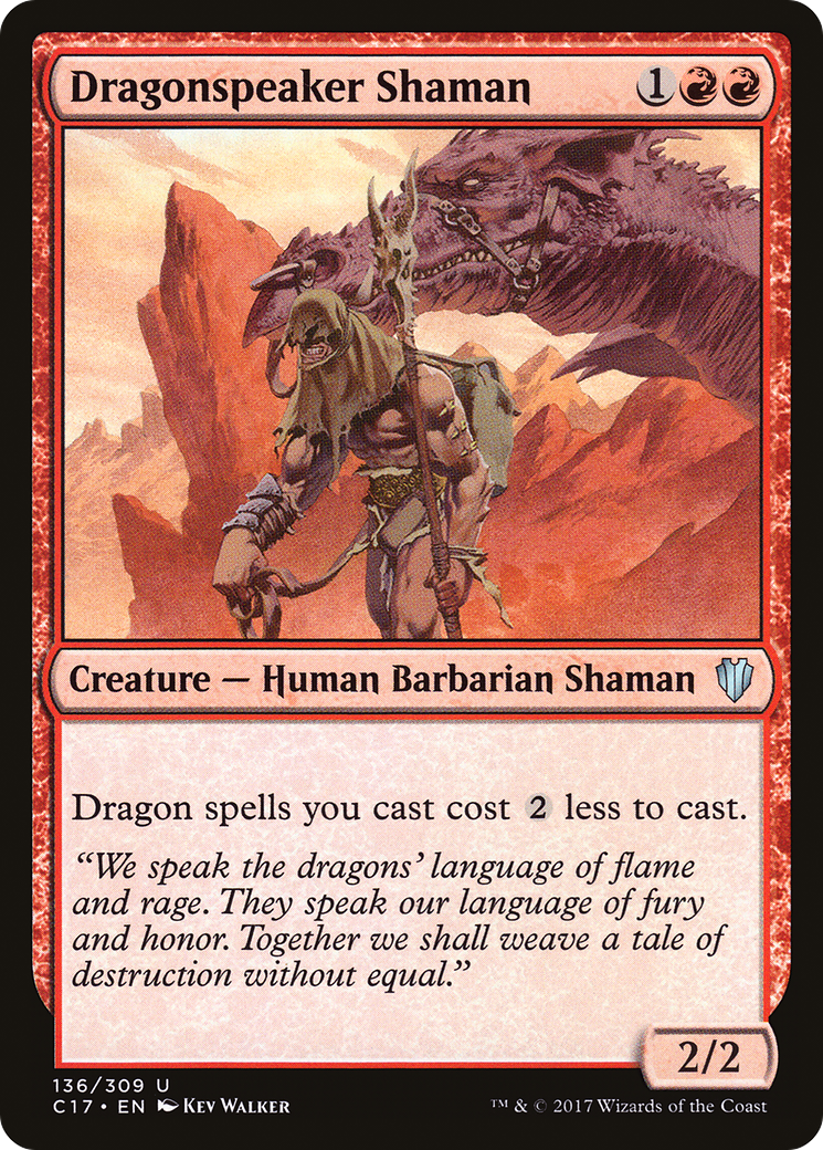 Image of Dragonspeaker Shaman (C17-136) - Commander 2017