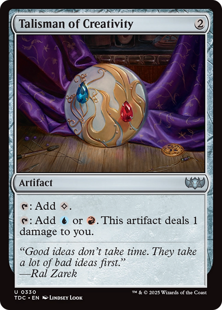 Image of Talisman of Creativity (TDC-330) - Commander: Tarkir: Dragonstorm