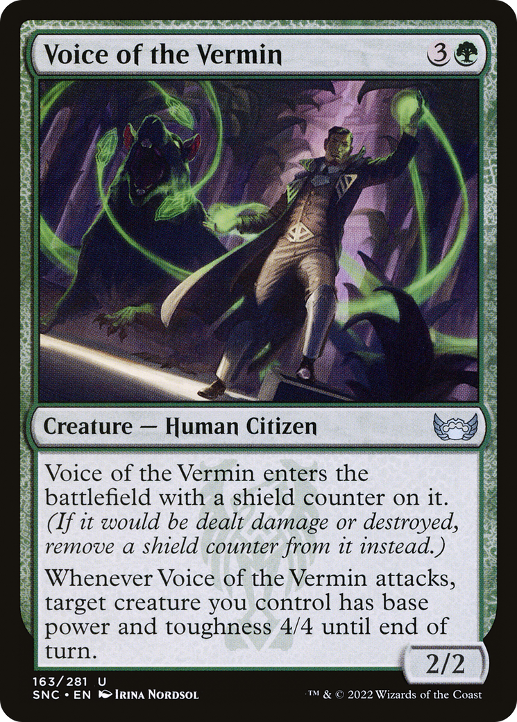 Image of Voice of the Vermin (SNC-163) - Streets of New Capenna Foil