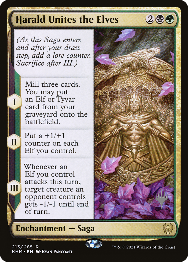 Image of Harald Unites the Elves (PPKHM-213P) - Kaldheim Promos Foil