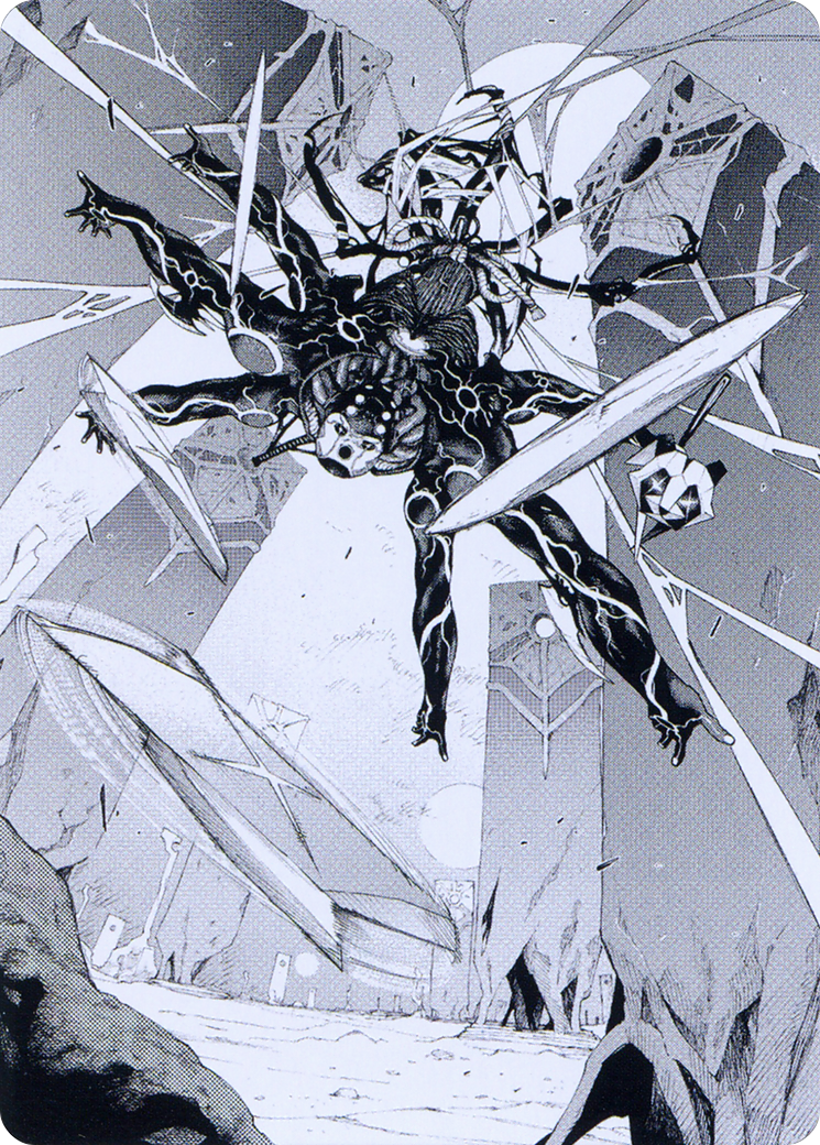 Image of Kaito, Dancing Shadow // Kaito, Dancing Shadow (AONE-078) - Phyrexia: All Will Be One Art Series (Borderless)