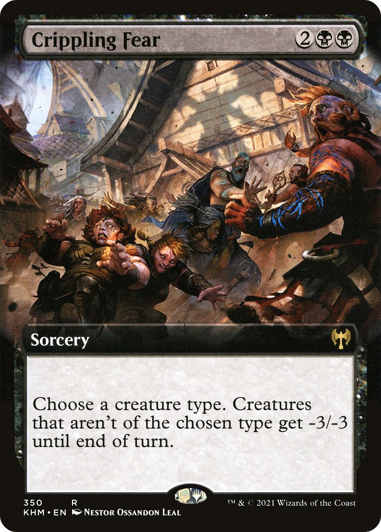 Image of Crippling Fear (Extended Art) (KHM-350) - Kaldheim: (Extended Art)