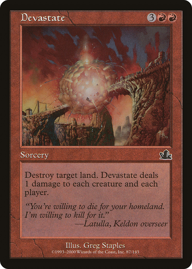 Image of Devastate (PCY-087) - Prophecy Foil