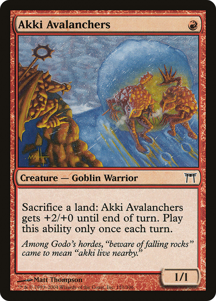 Image of Akki Avalanchers (CHK-151) - Champions of Kamigawa