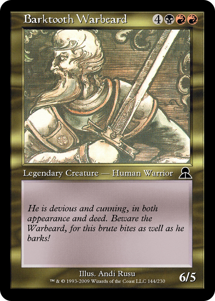 Image of Barktooth Warbeard (ME3-144) - Masters Edition III Foil
