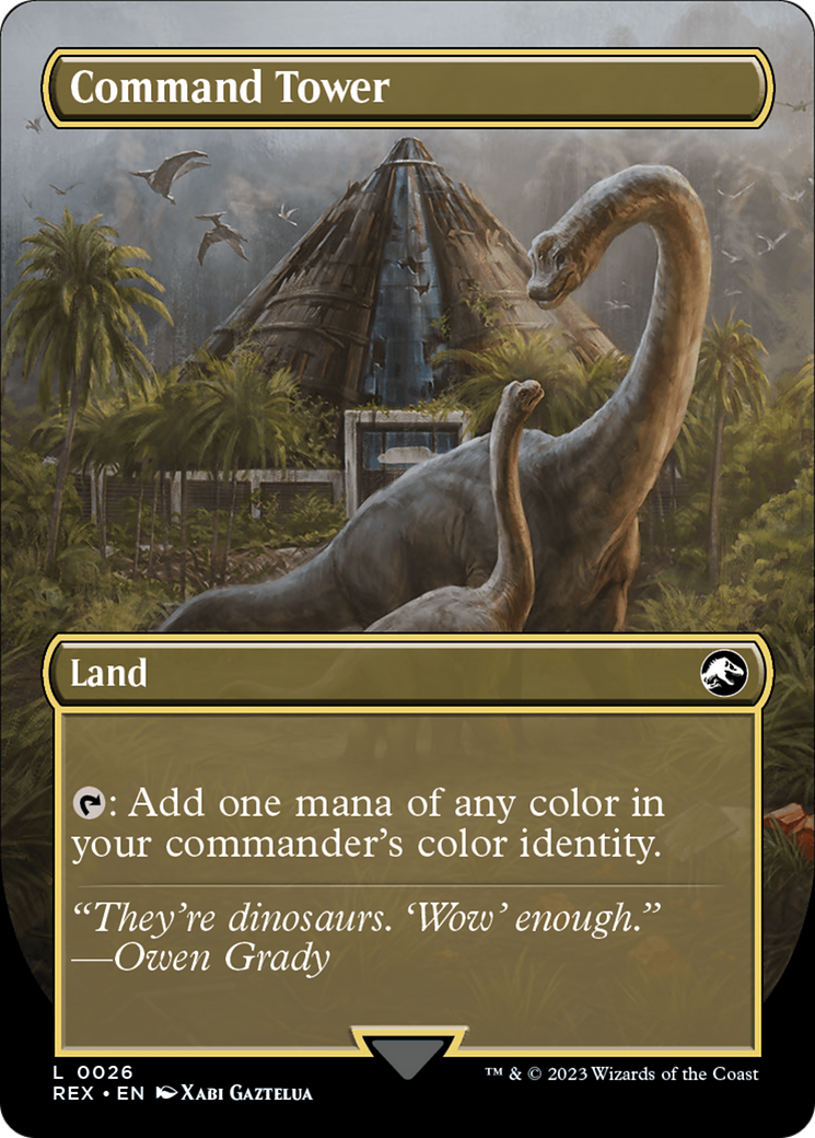 Image of Command Tower (Borderless) (REX-026) - Jurassic World Collection (Borderless)