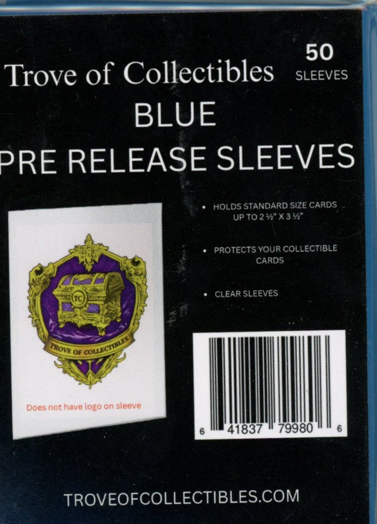 Image of Trove of Collectibles Pre Release Sleeves Dark Blue 50ct