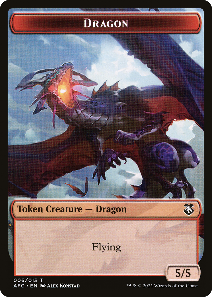 Image of Dragon (TAFC-006) - Forgotten Realms Commander Tokens