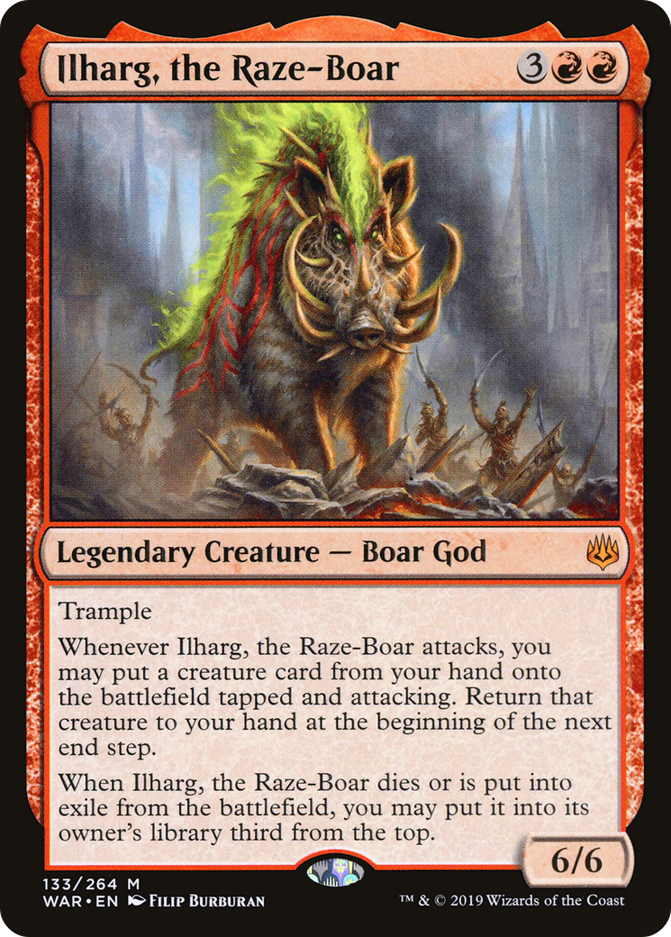 Image of Ilharg, the Raze-Boar (WAR-133) - War of the Spark Foil
