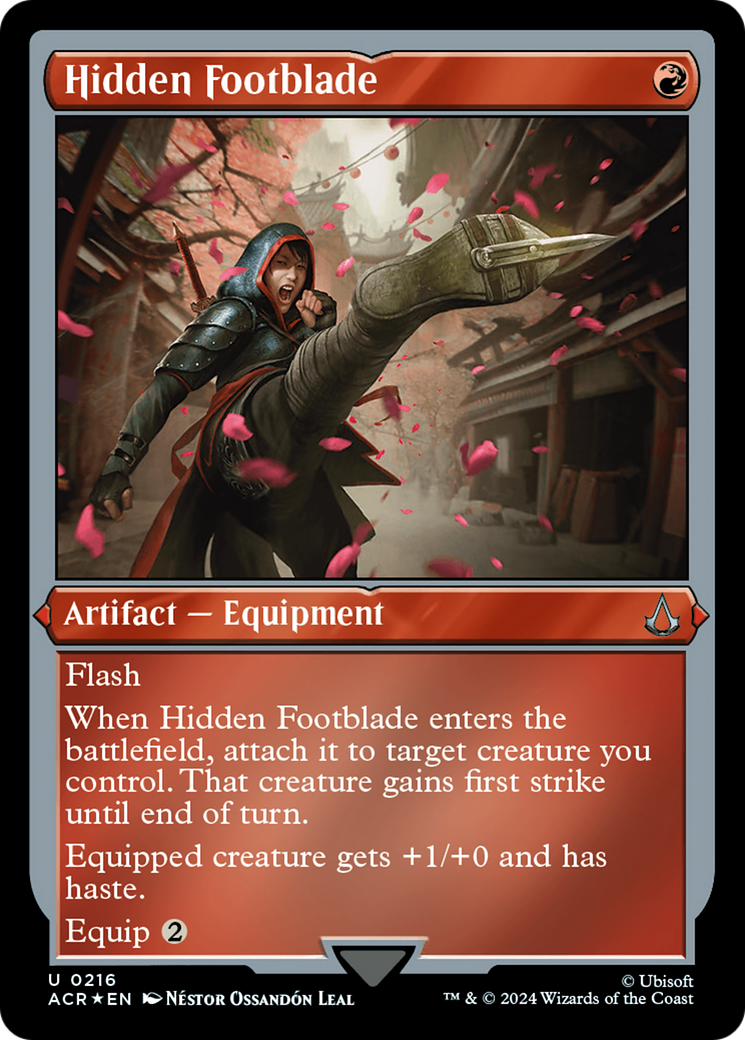 Image of Hidden Footblade (ACR-216) - Assassin's Creed Etched Foil