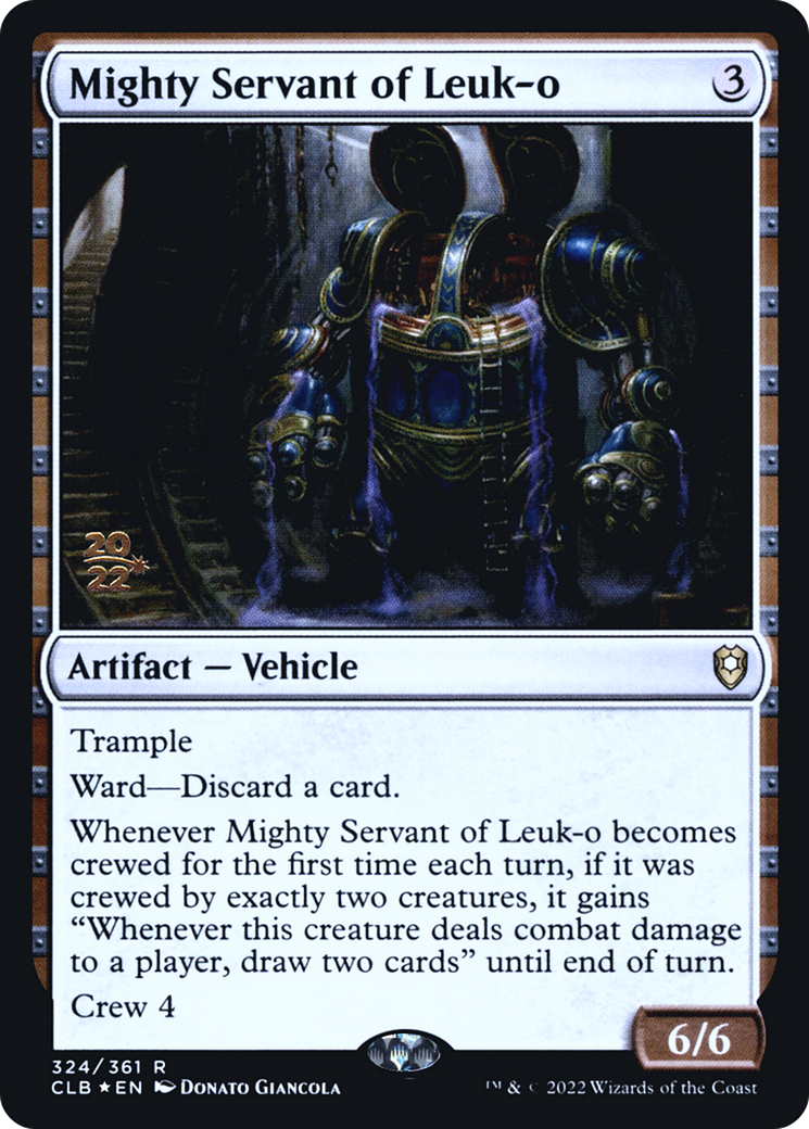 Image of Mighty Servant of Leuk-o (PRE-324) - Battle for Baldur's Gate Promos Foil