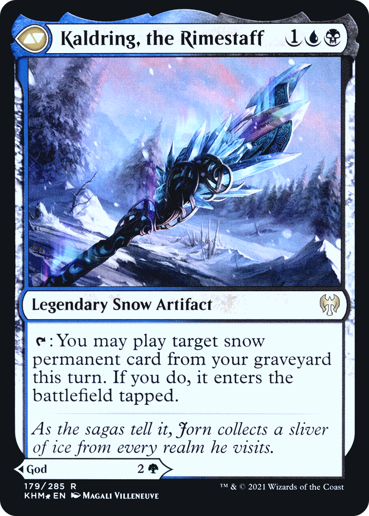 Image of Jorn, God of Winter (PRE-179S) - Kaldheim Promos: (snow) Foil