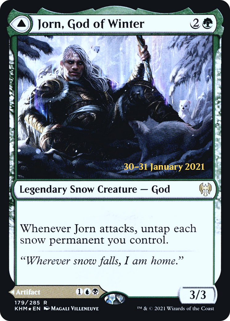 Image of Jorn, God of Winter (PRE-179S) - Kaldheim Promos: (snow) Foil
