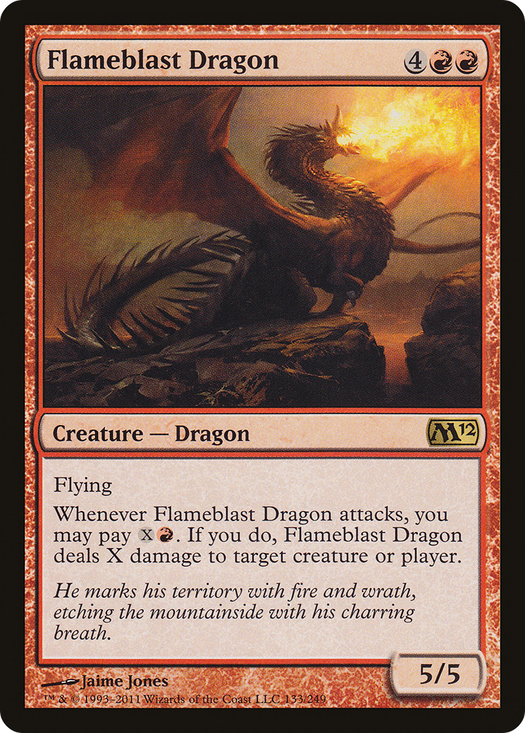 Image of Flameblast Dragon (M12-133) - Magic 2012
