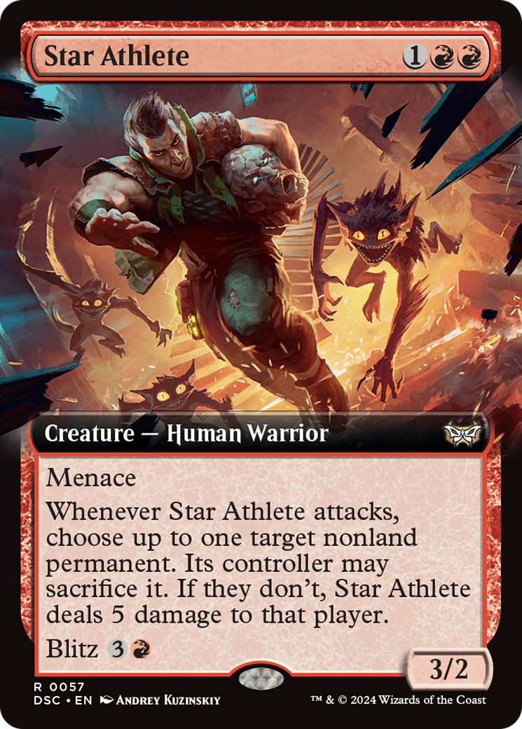 Image of Star Athlete (Extended Art) (DSC-057) - Duskmourn: House of Horror Commander: (Extended Art)
