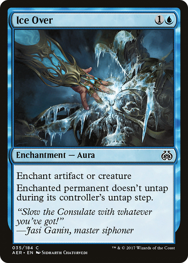 Image of Ice Over (AER-035) - Aether Revolt Foil