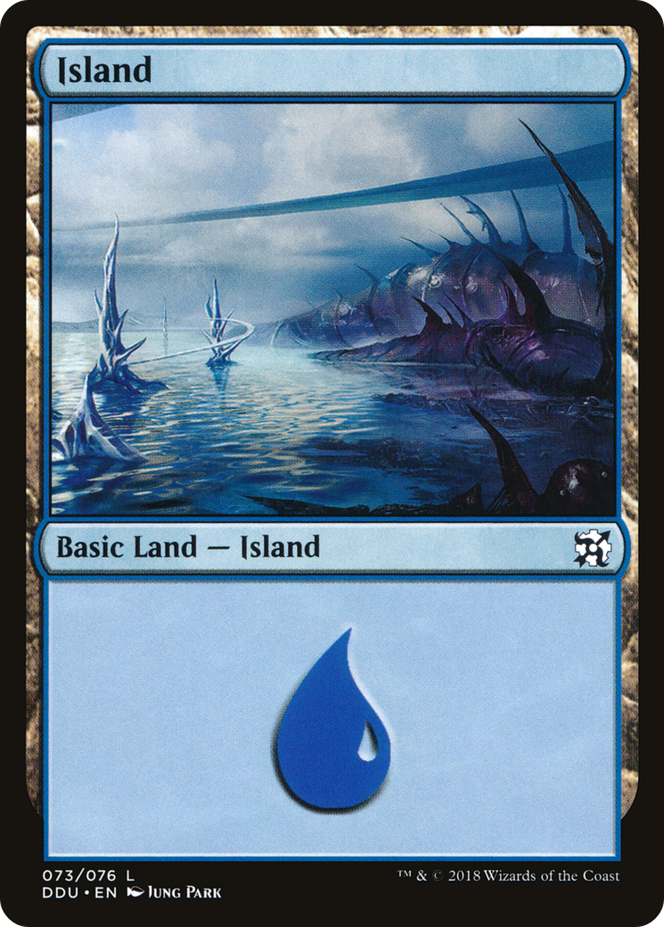 Image of Island (73) (DDU-073) - Duel Decks: Elves vs. Inventors