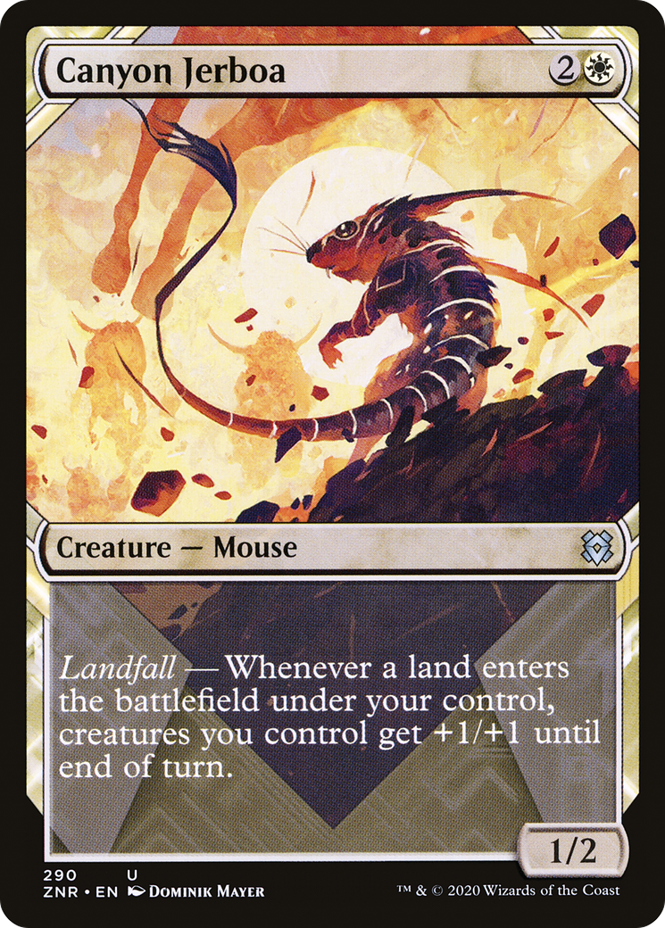 Image of Canyon Jerboa (Showcase) (ZNR-290) - Zendikar Rising: (Showcase) Foil