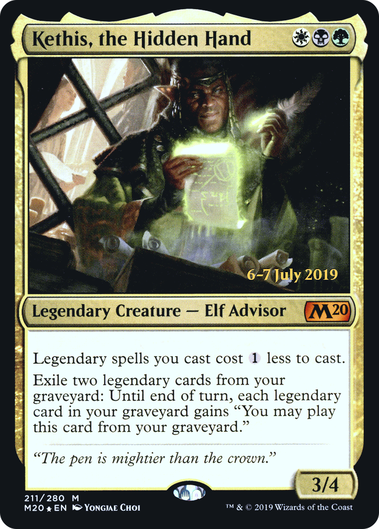 Image of Kethis, the Hidden Hand (PRE-211) - Core Set 2020 Promos Foil