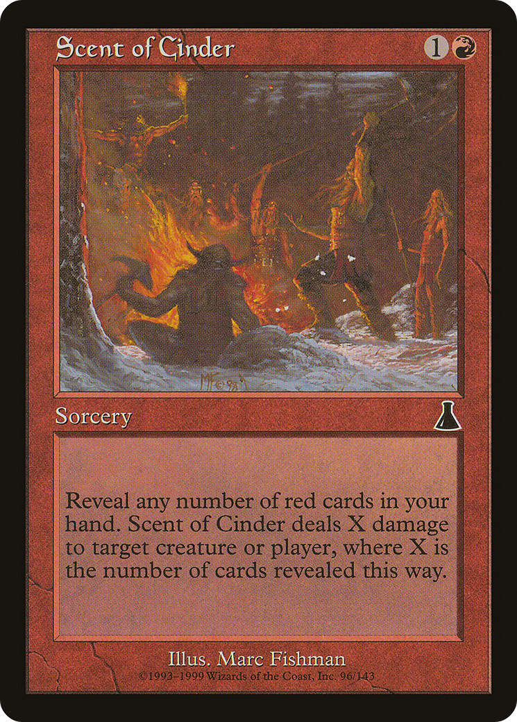 Image of Scent of Cinder (UDS-096) - Urza's Destiny Foil