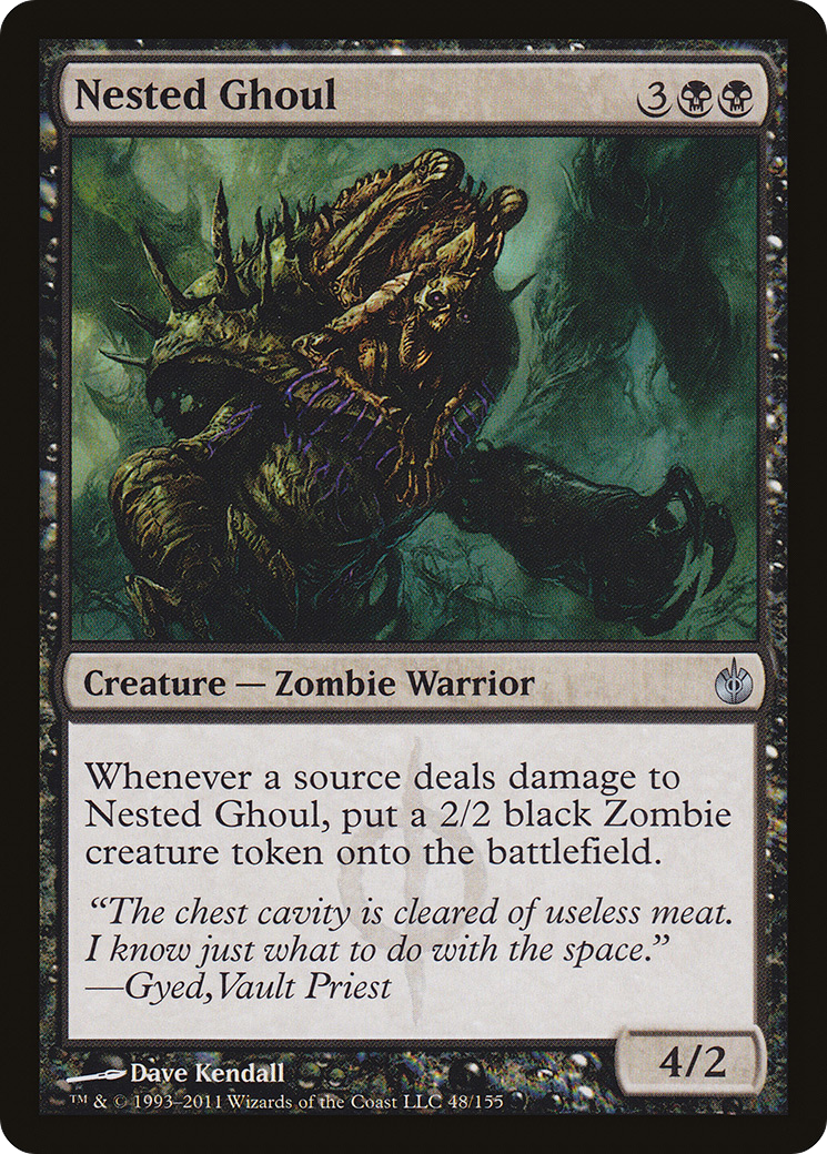 Image of Nested Ghoul (MBS-048) - Mirrodin Besieged