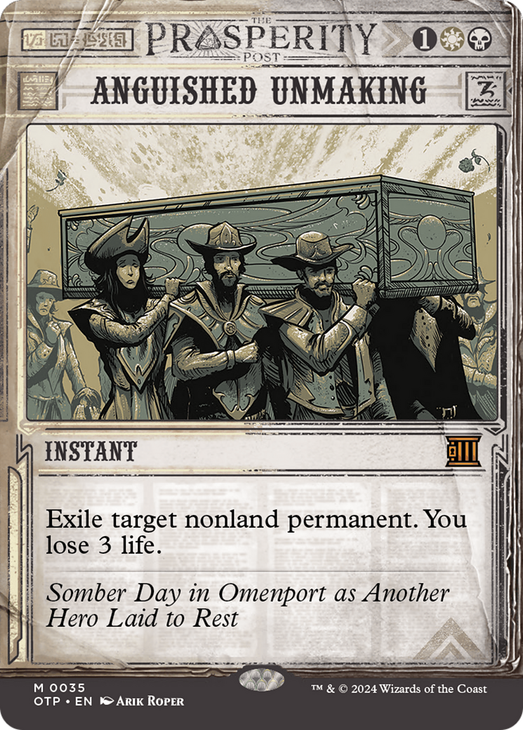 Image of Anguished Unmaking (OTP-035) - Breaking News: (Showcase) (Borderless)