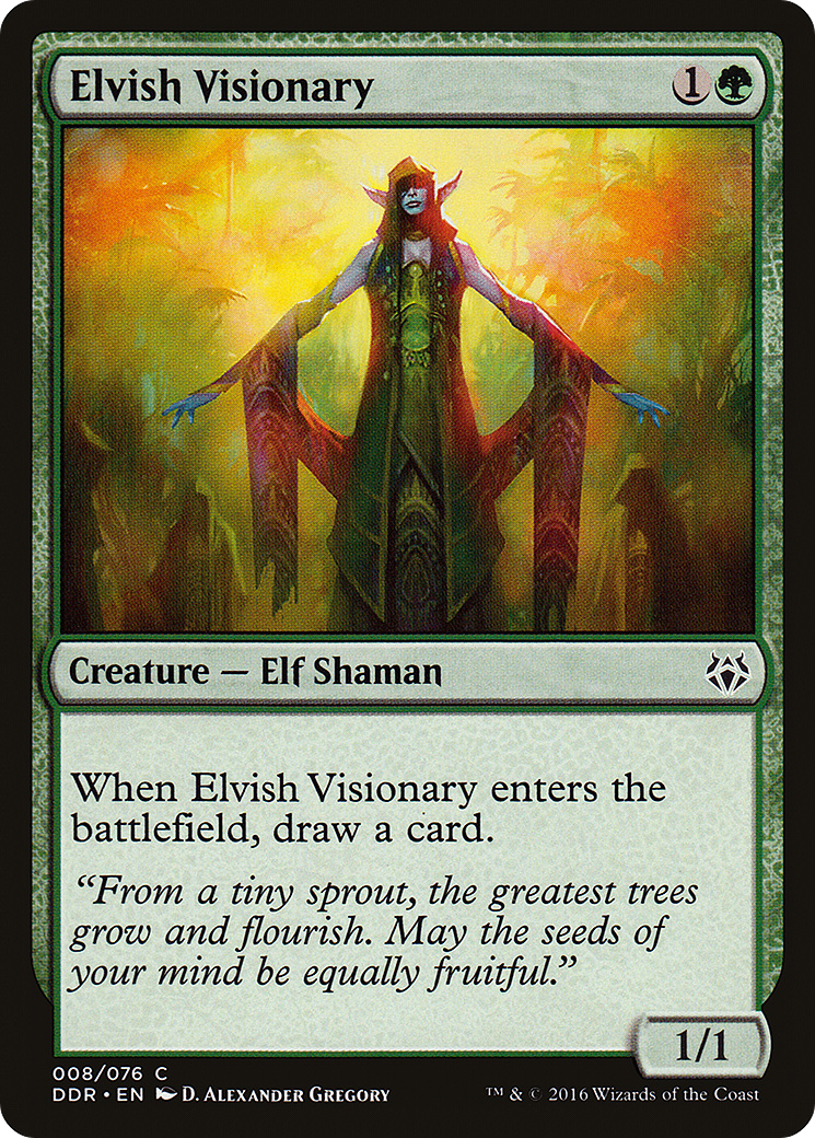 Image of Elvish Visionary (DDR-008) - Duel Decks: Nissa vs. Ob Nixilis