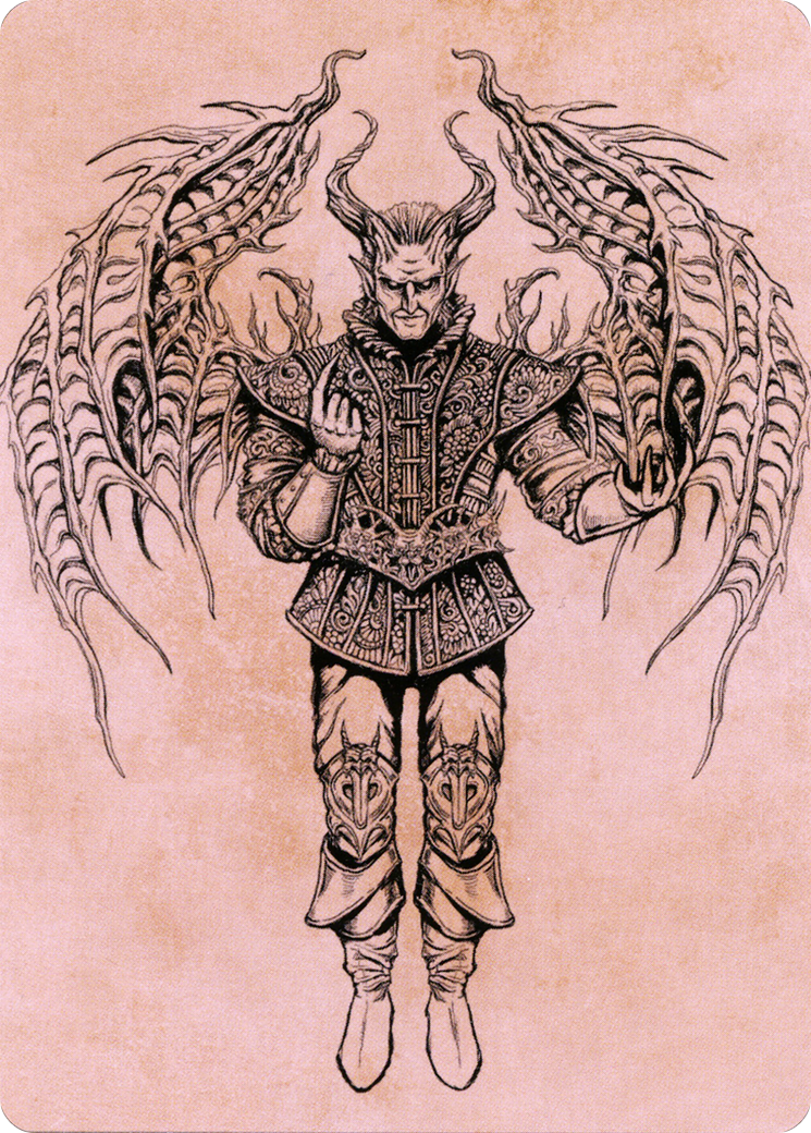 Image of Raphael, Fiendish Savior // Raphael, Fiendish Savior (ACLB-075) - Battle for Baldur's Gate Art Series (Borderless) Foil