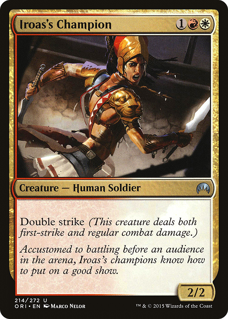Image of Iroas's Champion (ORI-214) - Magic Origins Foil