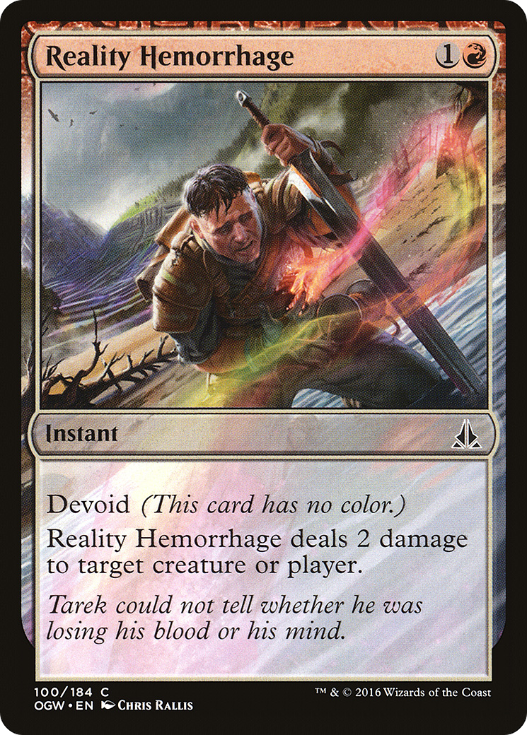 Image of Reality Hemorrhage (OGW-100) - Oath of the Gatewatch: (devoid) Foil
