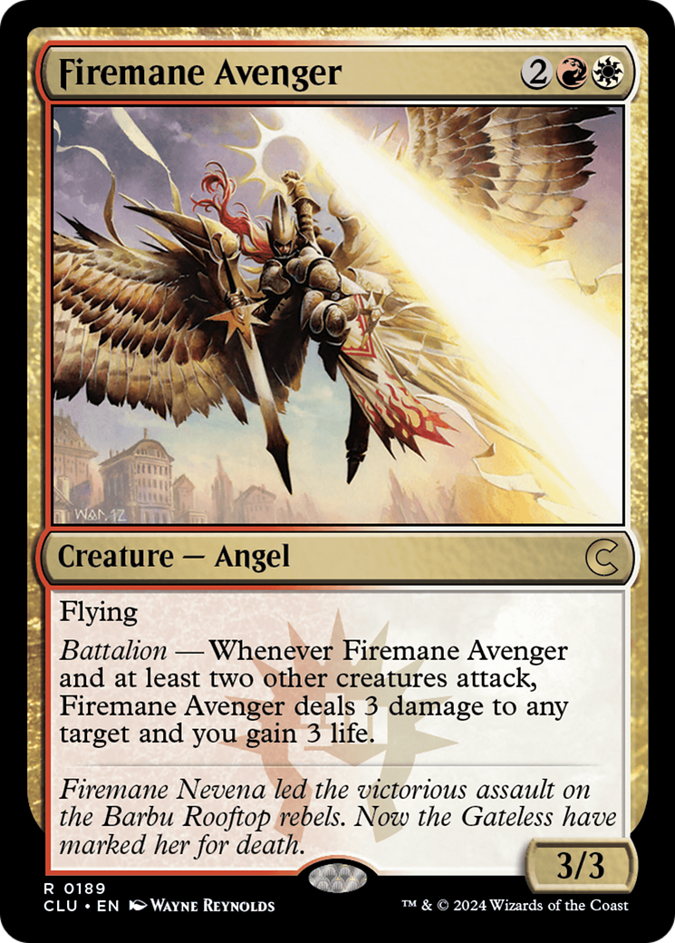 Image of Firemane Avenger (CLU-189) - Ravnica: Clue Edition