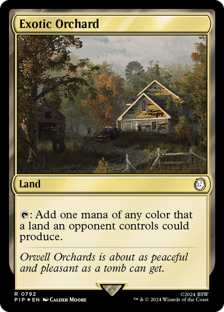 Image of Exotic Orchard (Surge Foil) (PIP-792) - Fallout Foil