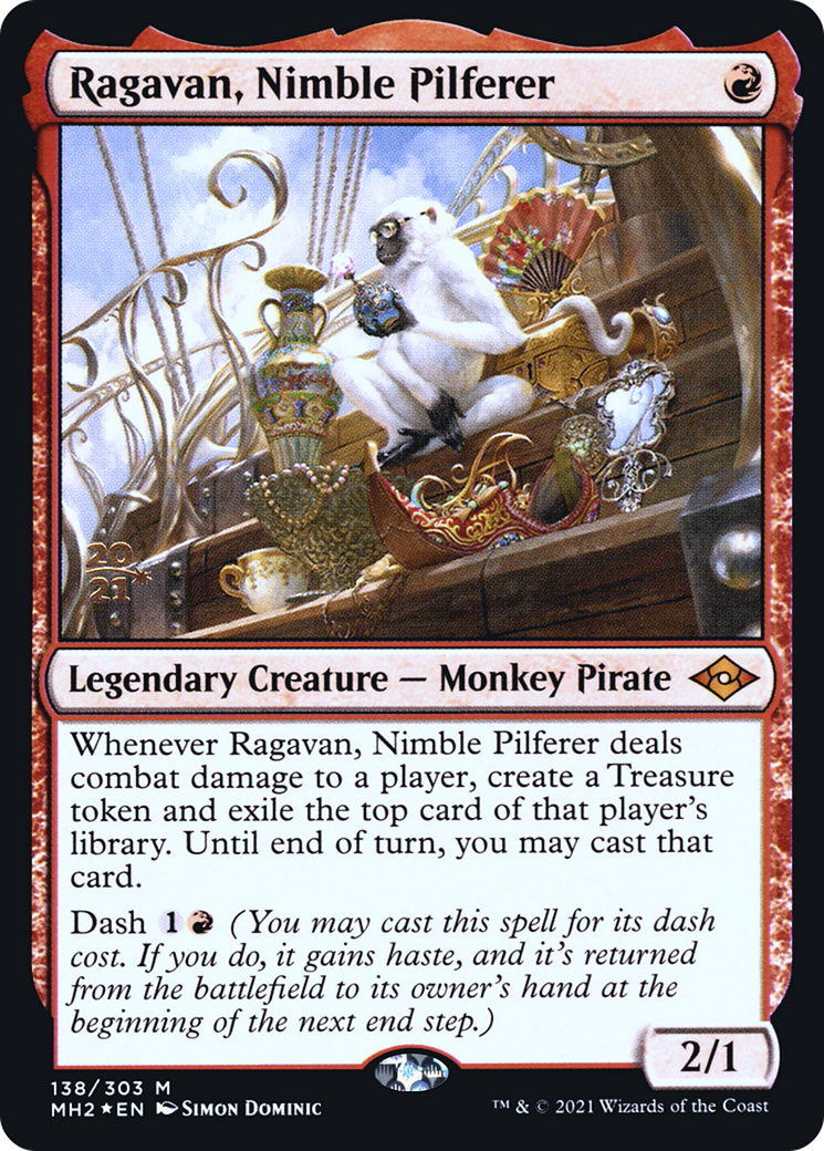 Image of Ragavan, Nimble Pilferer (PRE-138) - Modern Horizons 2 Promos Foil