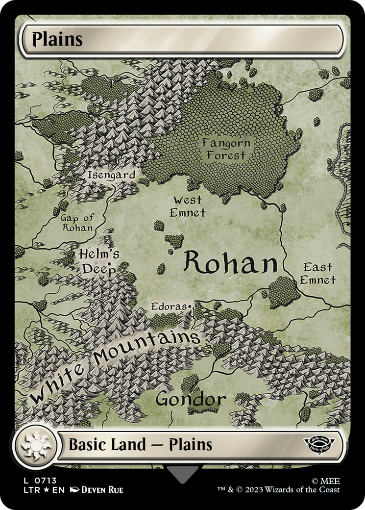 Image of Plains (0713) (Surge Foil) (LTR-713) - The Lord of the Rings: Tales of Middle-earth Foil
