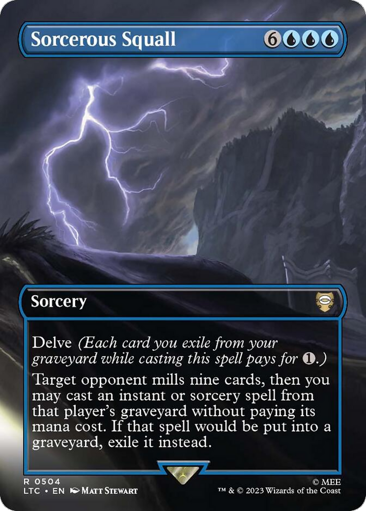 Image of Sorcerous Squall (Borderless) (LTC-504) - Tales of Middle-earth Commander (Borderless) Foil