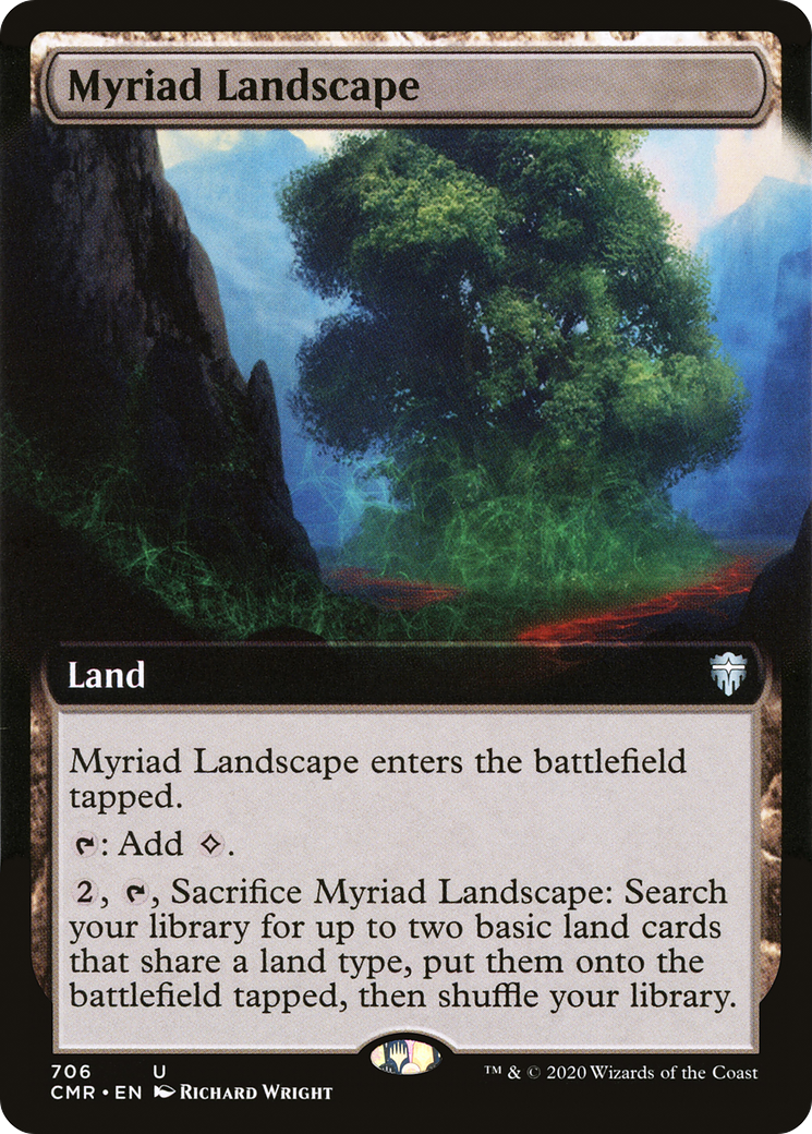 Image of Myriad Landscape (Extended Art) (CMR-706) - Commander Legends: (Extended Art)