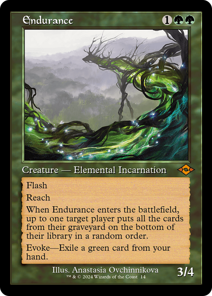 Image of Endurance (Retro Frame) (MH2-014) - Modern Horizons 2 Timeshifts Foil
