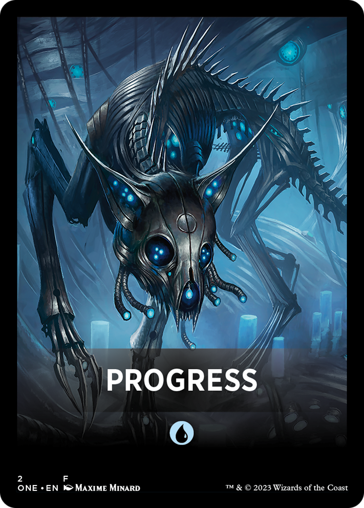 Image of Progress (FONE-002) - Phyrexia: All Will Be One Jumpstart Front Cards